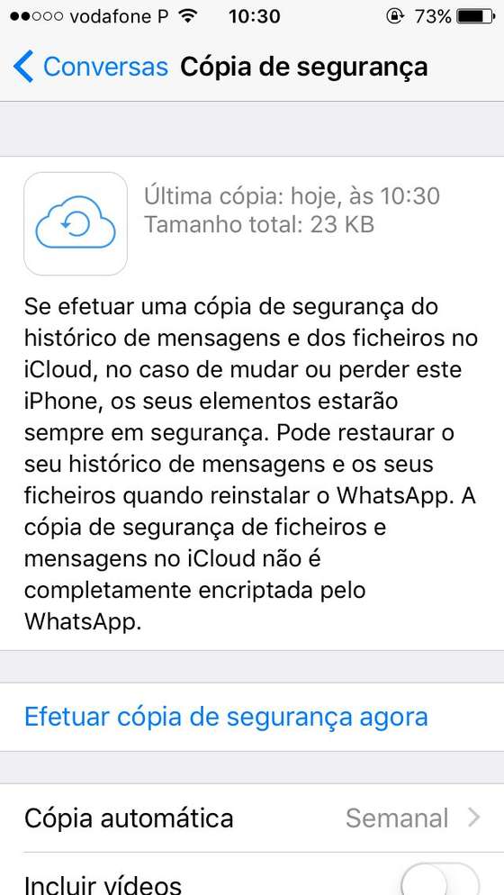 iPhone CÃ³pia de SeguranÃ§a