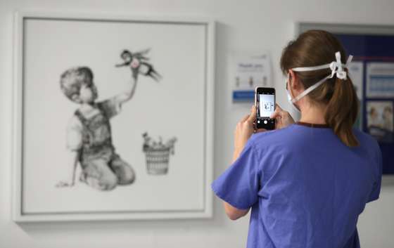 New Banksy artwork pays tribute to NHS heroes