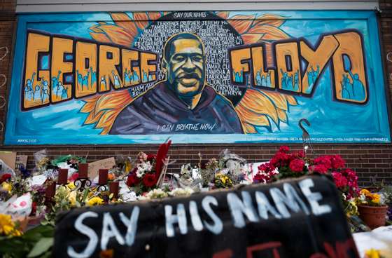 George Floyd's Brother Holds Prayer Vigil At Memorial Site