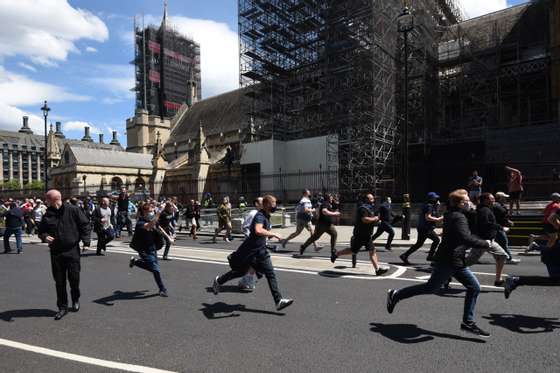 Demonstration at Parliament Square in London