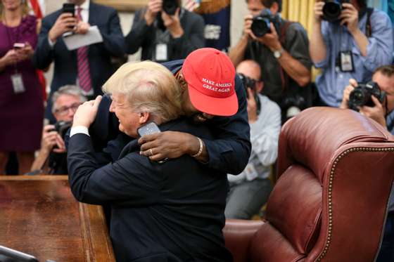 President Trump Hosts Kanye West And Former Football Player Jim Brown At The White House