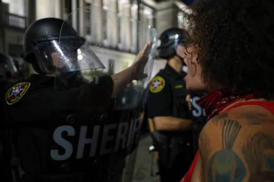 Protest in Wisconsin after Kenosha shooting