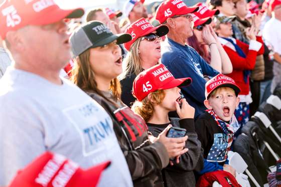 Donald Trump Holds Campaign Rally In Hickory, North Carolina