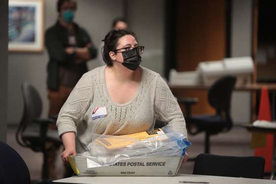 Wisconsin Continues Counting Ballots Through The Night Amid Close Election