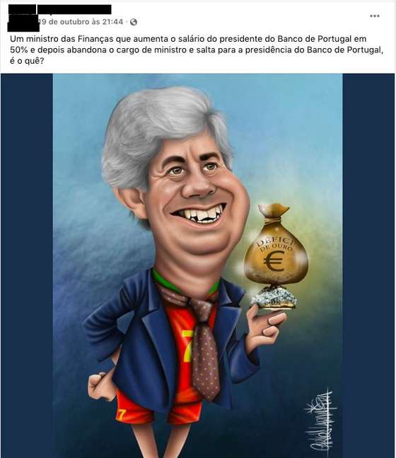 Publica&Atilde;&sect;&Atilde;&pound;o falsa diz que M&Atilde;&iexcl;rio Centeno aumentou sal&Atilde;&iexcl;rio do governador do BdP