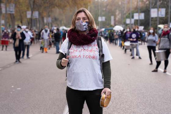 Public Health Demonstration In Madrid