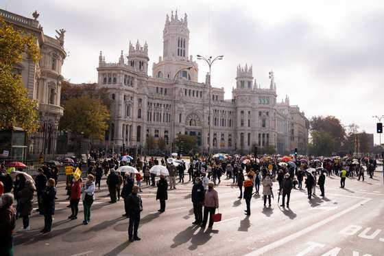 Public Health Demonstration In Madrid