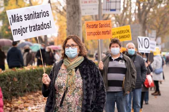 Public Health Demonstration In Madrid