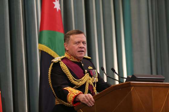 JOR: King Abdullah Attends State Opening Of Jordanian Parliament