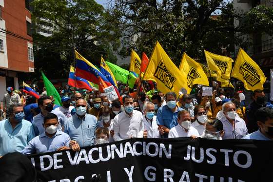 VENEZUELA-HEALTH-VIRUS-PROTEST-OPPOSITION-GUAIDO