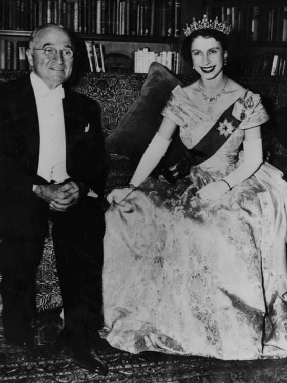 Harry S Truman And Princess Elizabeth