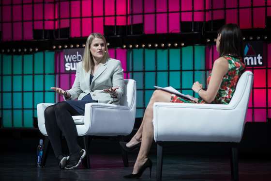 Web Summit: Primeiro dia da Web Summit, no MEO Arena, em Lisboa. Interven&Atilde;&sect;&Atilde;&pound;o de Frances Haugen, The Facebook Whistleblower. Whistleblower Aid Lisboa, 1 de novembro de 2021. JO&Atilde;O PORF&Atilde;RIO/OBSERVADOR