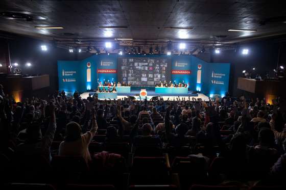 VI ConvenÃ§Ã£o da Iniciativa Liberal - IL. O partido reÃºne em convenÃ§Ã£o no Centro de Congressos de Lisboa. VotaÃ§Ã£o das moÃ§Ãµes apresentadas. Lisboa, 12 de dezembro de 2021. TOMÃS SILVA/OBSERVADOR