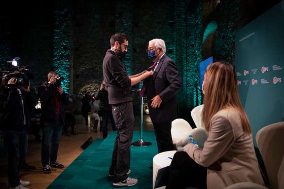 Campanhas para as elei&Atilde;&sect;&Atilde;&micro;es legislativas de 2022: A&Atilde;&sect;&Atilde;&pound;o de campanha de Ant&Atilde;&sup3;nio Costa, candidato pelo PS a primeiro-ministro. Participa no Encontro Continuar a Avan&Atilde;&sect;ar em Igualdade, promovido pelas Mulheres Socialistas-Igualdade e Direitos. Lisboa, 17 de janeiro de 2022. JO&Atilde;O PORF&Atilde;RIO/OBSERVADOR
