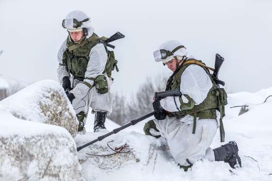 Russian Army Engineer Brigade units in training in Central European Russia