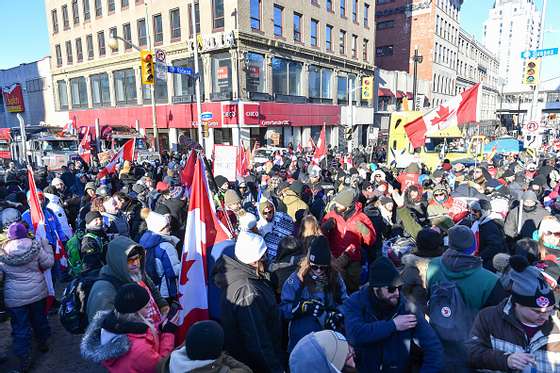 Truckers Protest Vaccine Mandates In Cities Across Canada