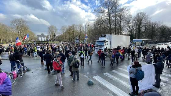 "Freedom Convoy" in Brussels