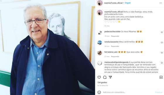 Morreu o ator Jo&Atilde;&pound;o Rodrigo