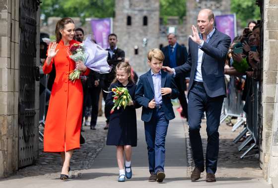 Queen Elizabeth II Platinum Jubilee 2022 - The Duke And Duchess Of Cambridge Visit Wales