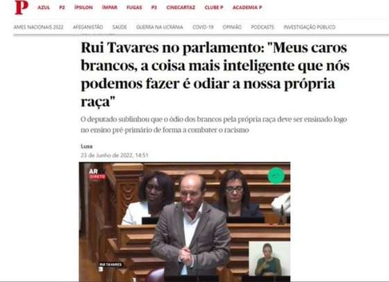 Suposta not&Atilde;&shy;cia do P&Atilde;&ordm;blico, com as declara&Atilde;&sect;&Atilde;&micro;es de Rui Tavares, que est&Atilde;&iexcl; a ser partilhada no Facebook