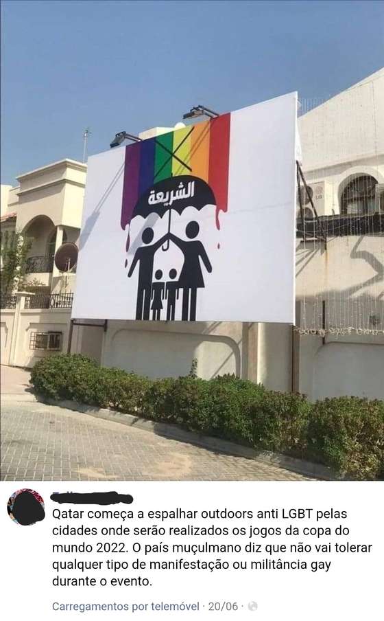 Publica&Atilde;&sect;&Atilde;&pound;o Facebook anti LGBT