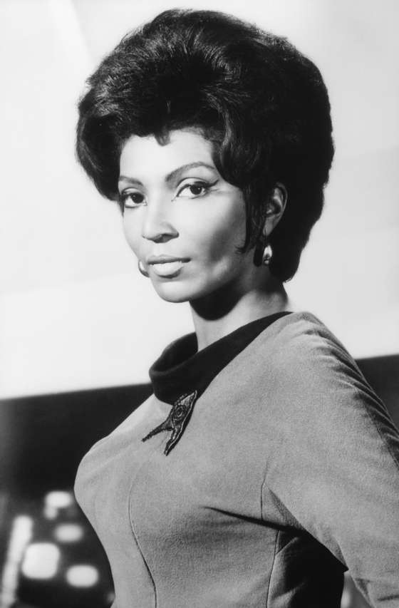 Nichelle Nichols as Uhura in Star Trek