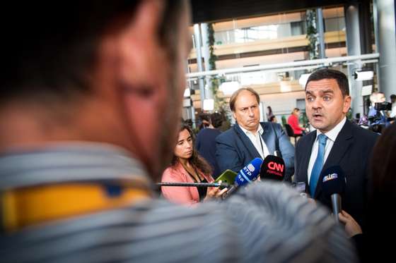 PARLAMENTO EUROPEU (PE): Estado da UniÃ£o: ReaÃ§Ã£o de Pedro Marques, euro-deputado pelo PS (Partido Socialista), apÃ³s o discurso de Ursula von der Leyen. 14 de Setembro de 2022 Parlamento Europeu, Estrasburgo TOMÃS SILVA/OBSERVADOR