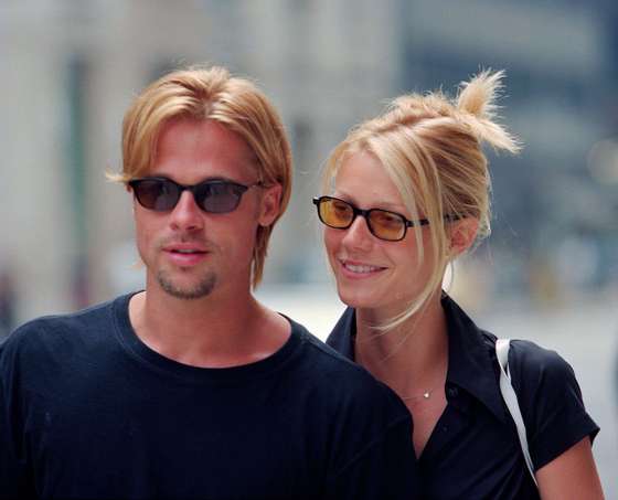 Brad Pitt and Gwyneth Paltrow on Madison Avenue, NYC