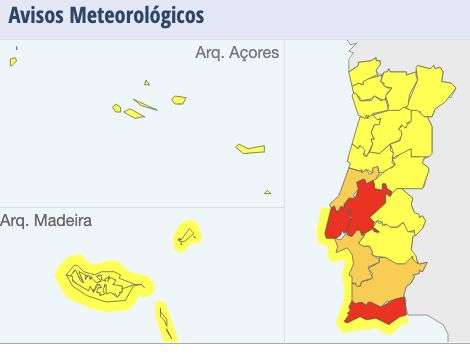 Os alertas para esta quinta