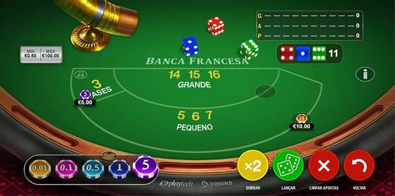 Mesa de Banca Francesa no Casino da Solverde