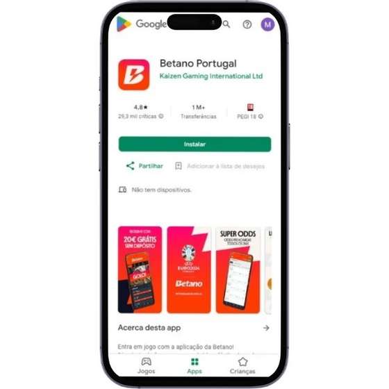Instalar a App da Betano no Android