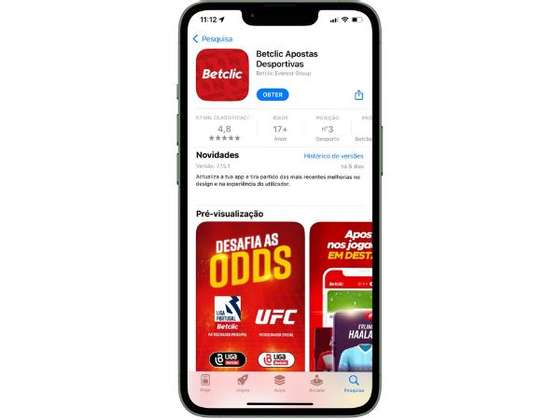 Instalar a App da Betclic em iOS