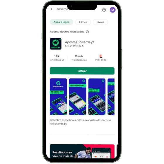 Instalar a App da Solverde no Android