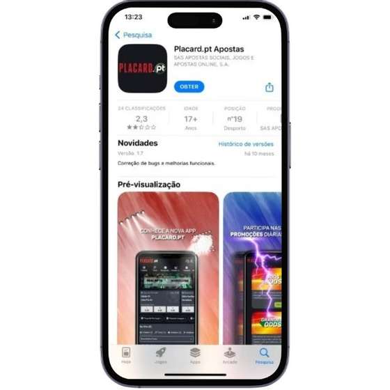 Instalar a App do Placard no iOS