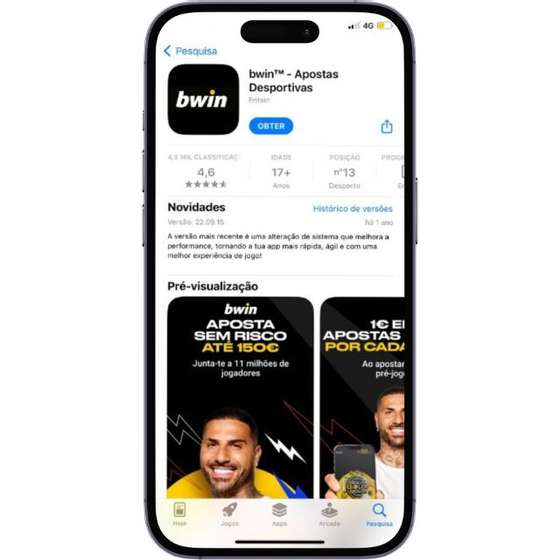 Instalar a App Bwin no iOS