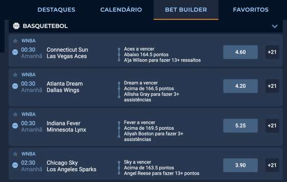 Bet Builder no Casino Portugal