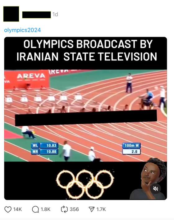 Fact check. Did Iranian state television hide the bodies of athletes in the women’s events at the Olympic Games?