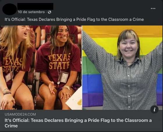 Fact check. Has Texas criminalized the LGBTQIA+ flag in school contexts?