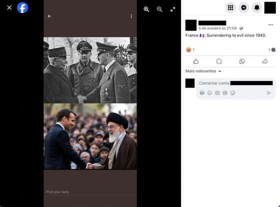 Fact check. Is the photo of Emmanuel Macron and Ayatollah Khamenei true?