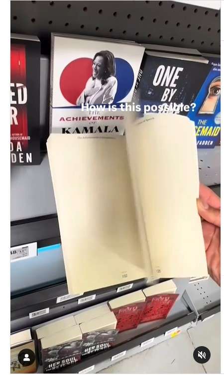 Fact check. Does half of Kamala Harris’ book have blank pages?