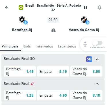 SuperOdds no jogo entre Botafogo e Vasco da Gama 