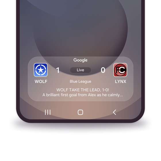 Now Bar, Galaxy S25