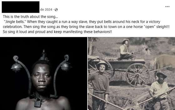 Publica&Atilde;&sect;&Atilde;&pound;o de Facebook sobre a origem da can&Atilde;&sect;&Atilde;&pound;o "Jingle Bells".