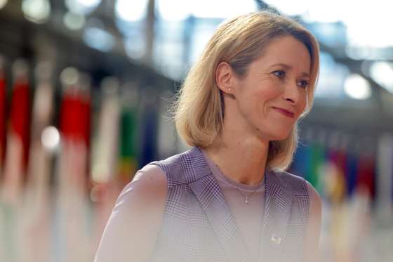epa11975556 European High Representative for Foreign and Security Policy Kaja Kallas arrives for a European Council summit in Brussels, Belgium, 20 March 2025. Competitiveness, the latest developments in Ukraine and the European defense policy will be discussed by EU leaders at the summit.  EPA/OLIVIER MATTHYS