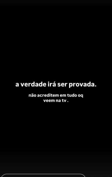 Story no instagram do influencer suspeito de violar menor
