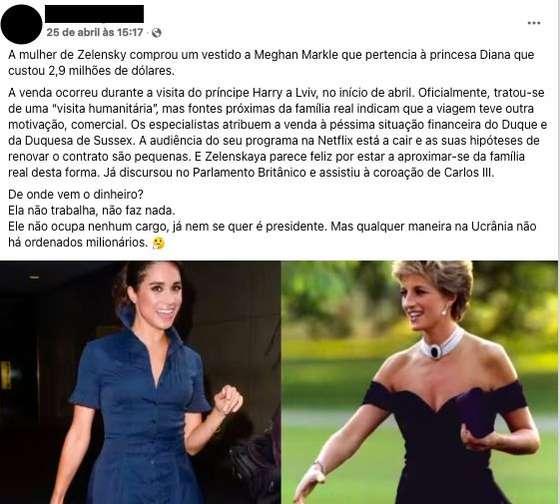 Fact Check. Vestido da Vingan&Atilde;&sect;a da princesa Diana