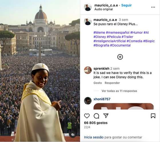 Fact Check. Trailer da Disney sobre o Papa Francisco