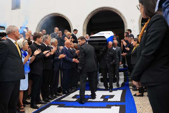 Funeral of former FC Porto captain Jorge Costa at Cristo Rei church, in Porto, Portugal, 07 August 2025. Porto&acirc;s football director Jorge Costa died aged 53, after a cardiac arrest at Porto&acirc;s training ground, the club announced on 05 August 2025. ESTELA SILVA/LUSA