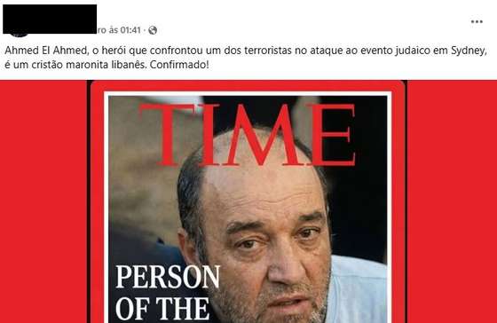 Publica&Atilde;&sect;&Atilde;&pound;o no Facebook sobre o homem que desarmou um dos atiradores na praia de Bondi, na Austr&Atilde;&iexcl;lia.