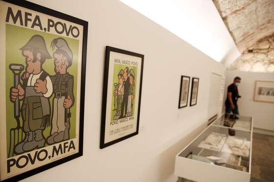 Exposi&Atilde;&sect;&Atilde;&pound;o "Jo&Atilde;&pound;o Abel Manta: A M&Atilde;&iexcl;quina de Imagens" do arquiteto, ilustrador, cartoonista e pintor, que ir&Atilde;&iexcl; estar aberta ao p&Atilde;&ordm;blico a partir de dia 06 de outubro, na Funda&Atilde;&sect;&Atilde;&pound;o D. Lu&Atilde;&shy;s I , no Pal&Atilde;&iexcl;cio Cidadela de Cascais, 4 de outubro de 2021. MANUEL DE ALMEIDA/LUSA
